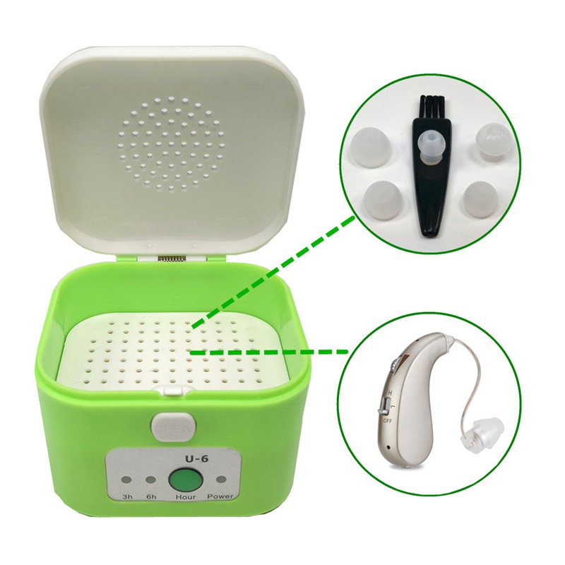 Máy trợ thính điện máy hút ẩm hộp làm khô usb chống ẩm máy trợ thính máy sấy hộp đựng bảo vệ chăm sóc tai sức khỏe