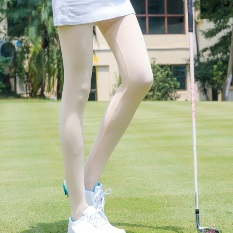 Brroa Quần Legging Lụa Lạnh Nén Mát Mẻ Chống Nắng Mùa Hè Mát Mẻ Khi Chơi Golf Stirrup Dành Cho Bạn Nữ Dr