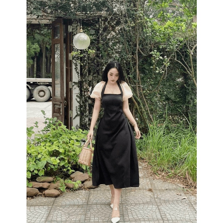 Đầm Nữ Dáng Dài Dự Tiệc, Đi Chơi Chất Lụa Có Mút Ngực Mặc Đẹp Tôn Dáng NEW UNISEX