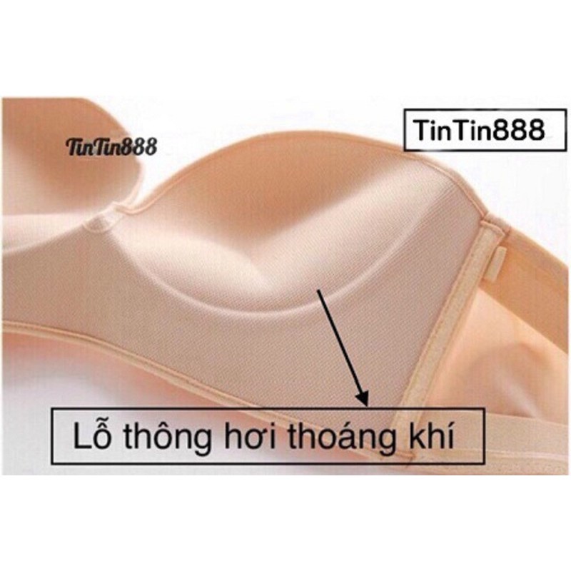 Áo lót không dây nâng ngực bra chống tuột cao cấp
