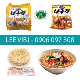 5 Gói Mì Gấu Trúc Neoguri Không Cay Nongshim Hàn Quốc (120g/ gói)