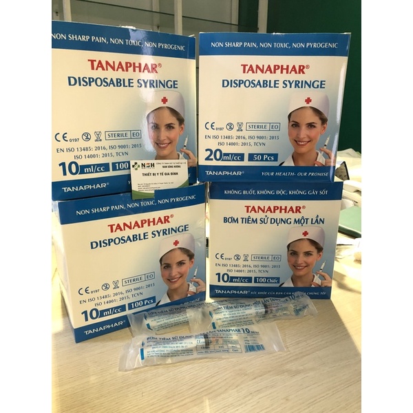 ❤HỘP 100 cây Bơm kim tiêm ống chích sử dụng 1 lần xi lanh bơm tiêm 1cc/1ml,3cc/3ml,5cc/5ml,10cc/10ml,20cc/20ml,50cc/50ml