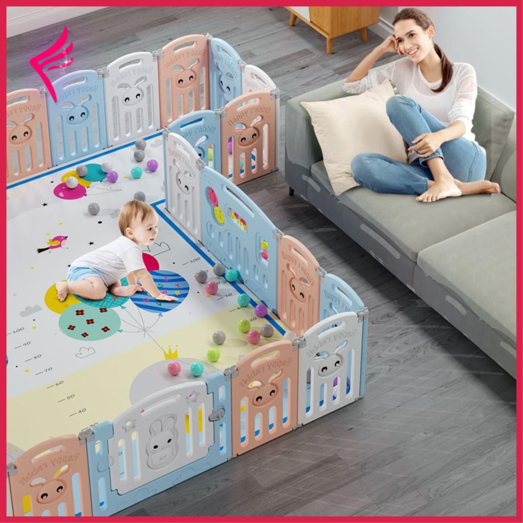 Thanh cũi quây nhựa co bé (Loại đặc biệt mỗi Thanh có 2 miếng hút chân không) MÃ BR9505