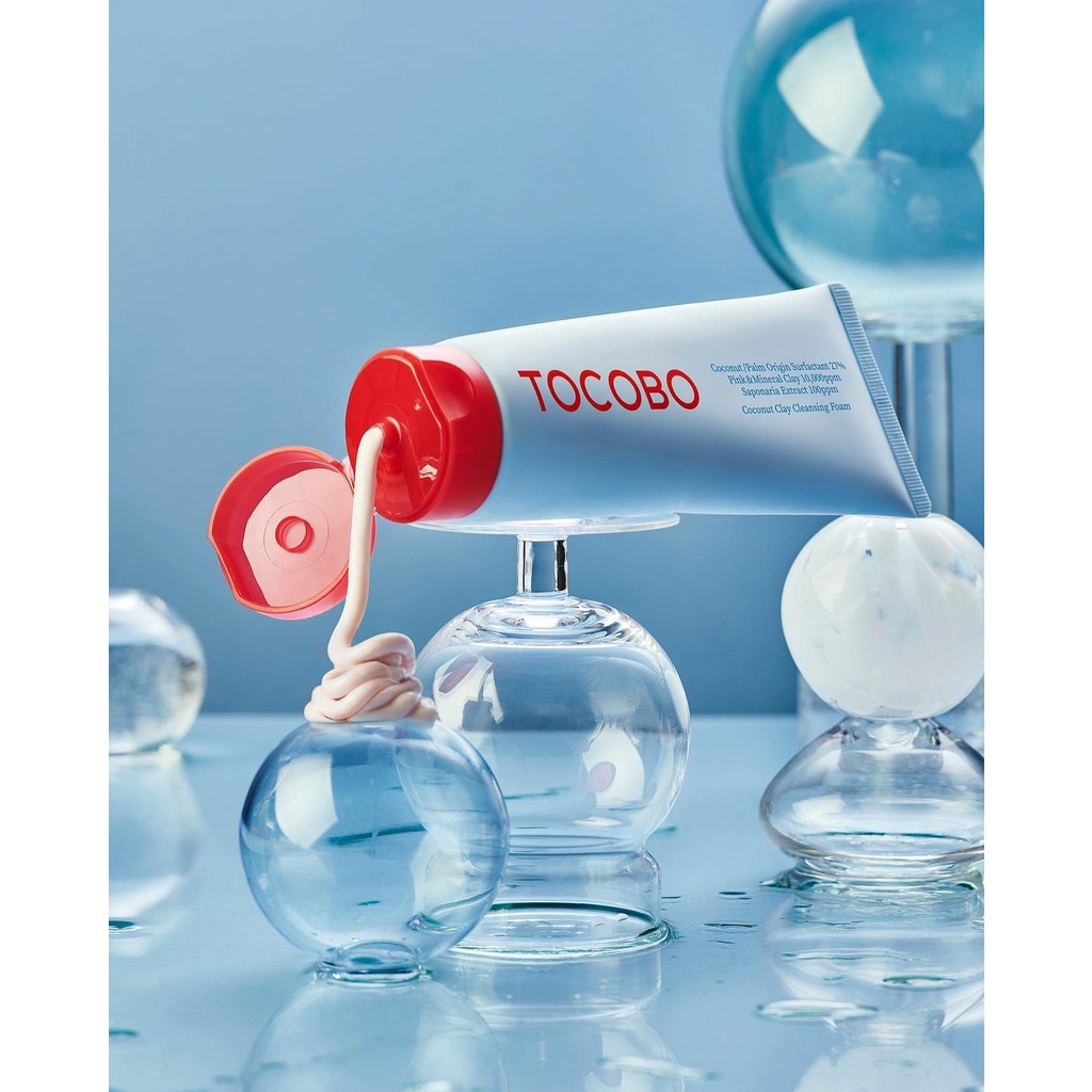 Sữa rửa mặt đất sét TOCOBO COCONUT CLAY CLEANSING FOAM