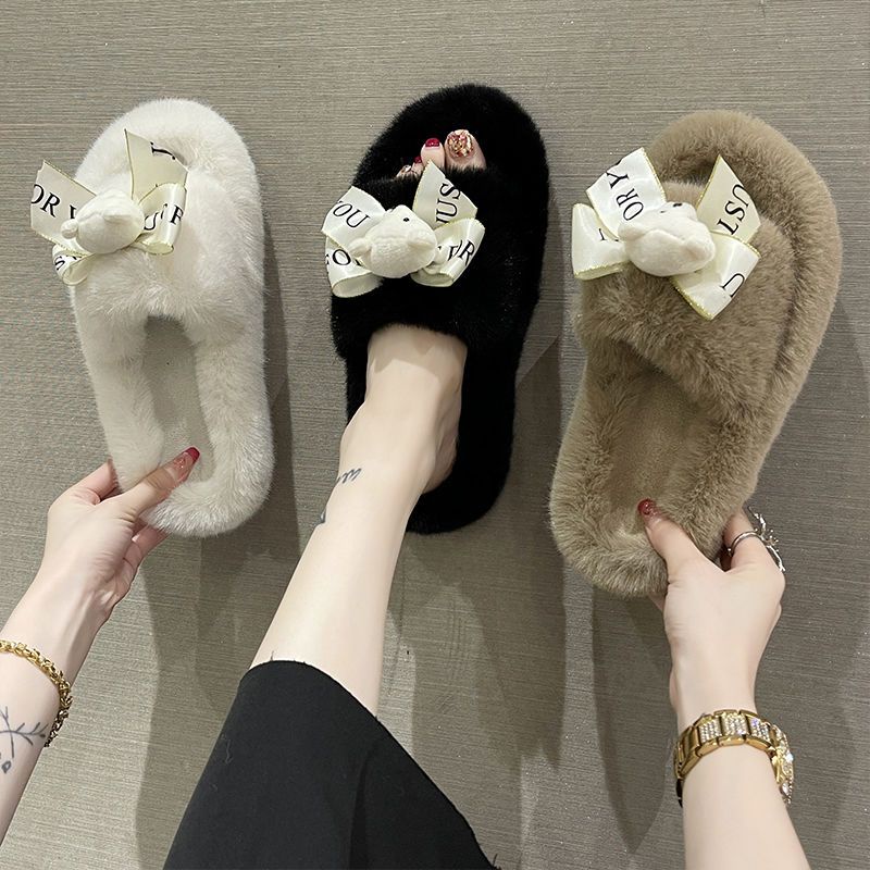 Dép Bông Đi Trong Nhà Đế Dày Chống Trượt Phong Cách Mùa Hè Dễ Thương Cho Nữ