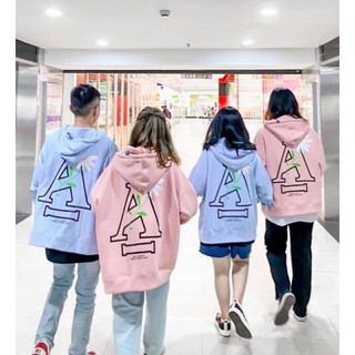 Áo khoác nỉ bông chữ A nón 2 lớp vải nỉ ngoại cực chất form rộng Unisex Nam Nữ Couple đều mặc được