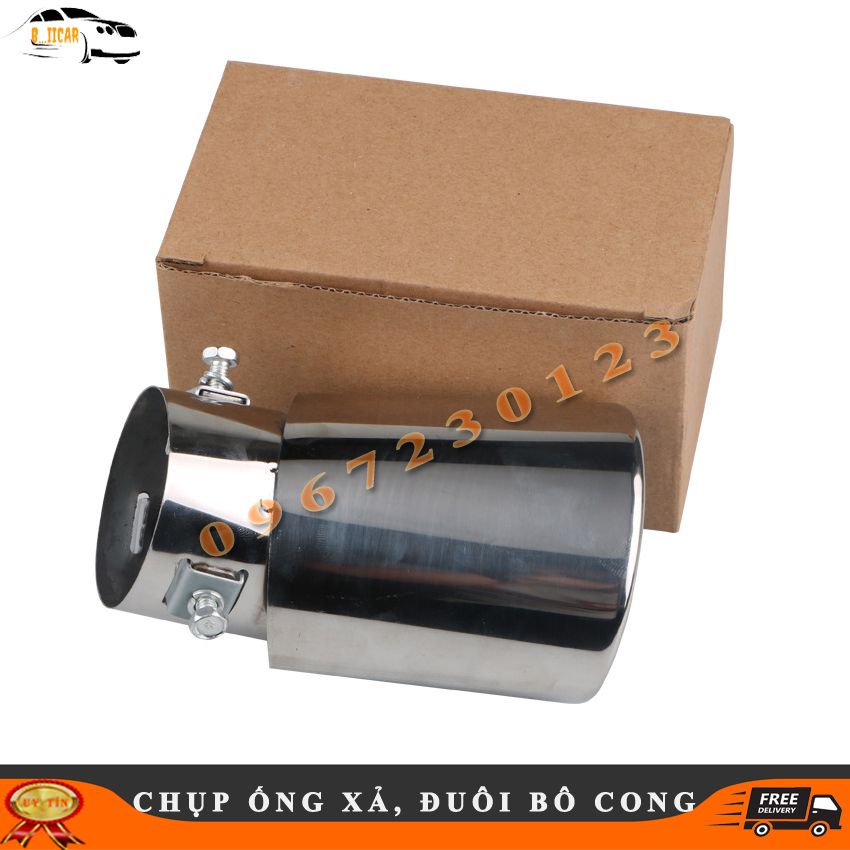 Chụp Ống Xả Bô Ô TÔ Inox 304 Cong Và Thẳng Trang Trí Xe Hơi