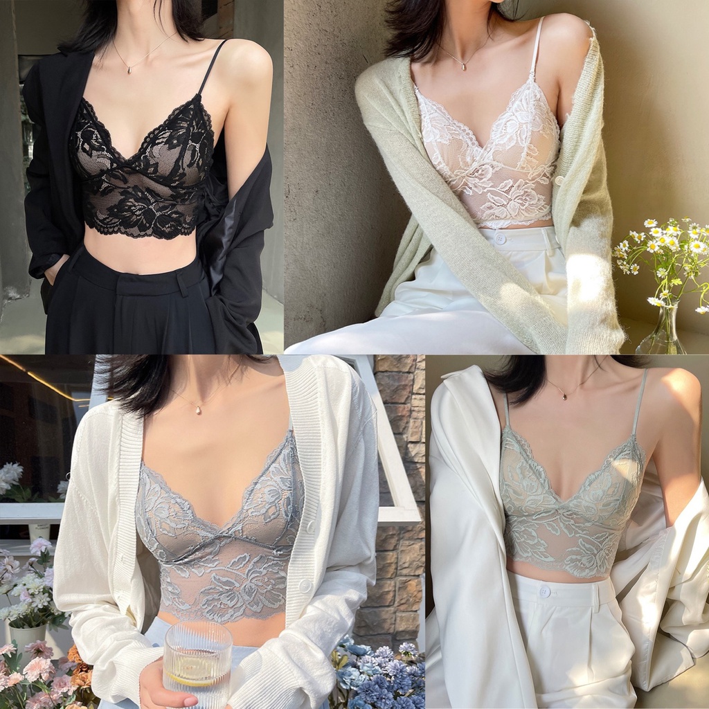 Áo Bra Ren Nữ Không Gọng Mút Mỏng Nâng Ngực Nhẹ Hàng Cao Cấp 9002