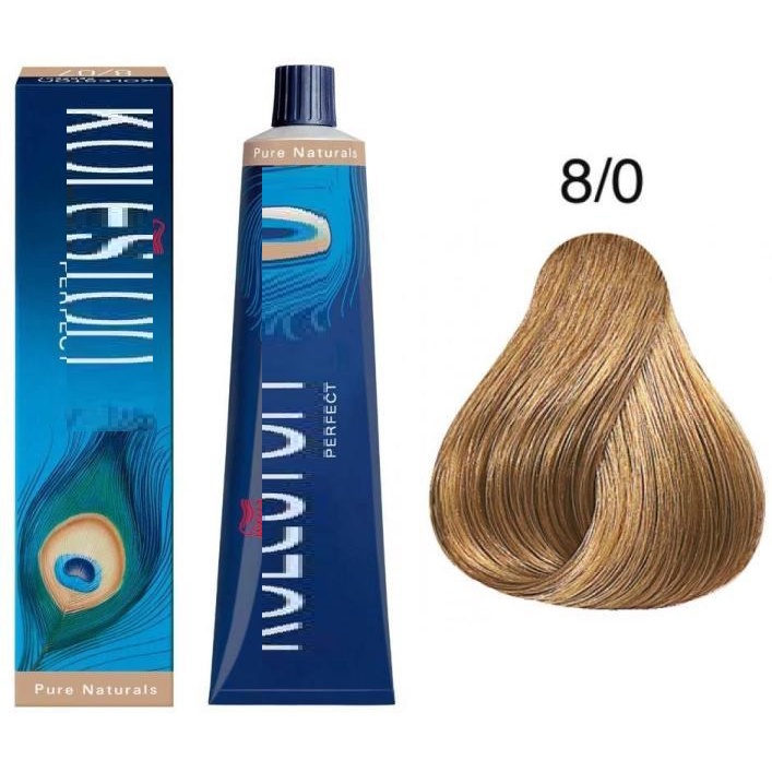 Thuốc Nhuộm Tóc Màu Vàng Sáng Tự Nhiên Tại Nhà 8/0 Light Natural Blonde Hair Dye Cream