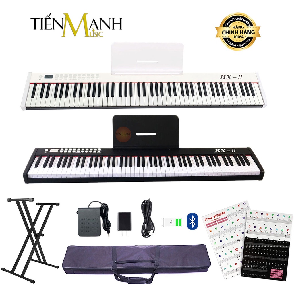 Đàn Piano Điện Bora BX-II - Đàn, Chân, Bao, Nguồn BX-02 - 88 Phím nặng Cảm ứng lực Có Loa BX2