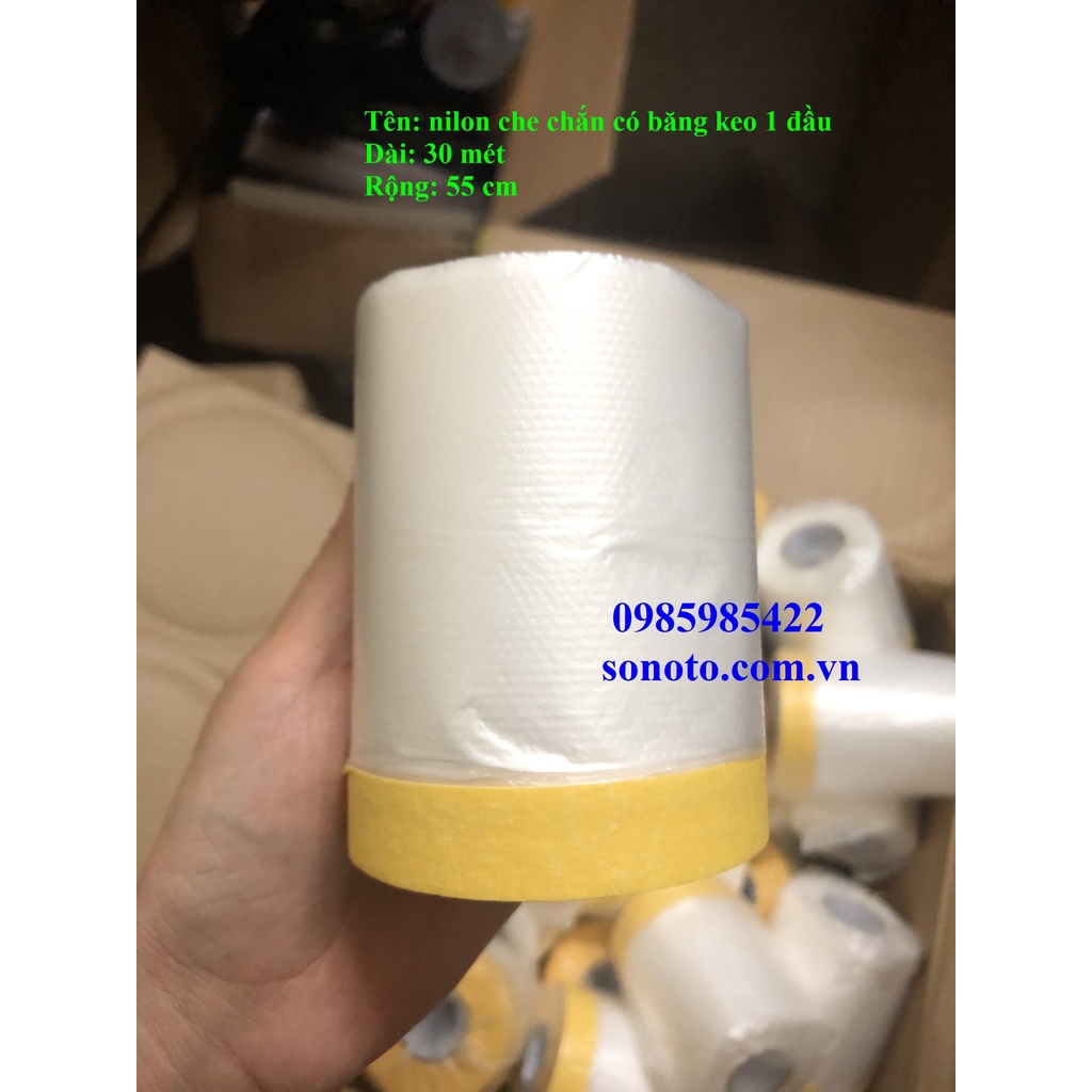 5 cuộn Nylon Màn bọc nilong che bụi, che sơn, che chắn bụi nhiều kích thước che chắn Cuộn nilong phủ đồ đạc, chống bụi