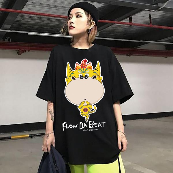 Áo thun tay lỡ GENZ Tân Sửu Đế Vương dáng Unisex form rộng phong cách Ulzzang - ZTET02 | BigBuy360 - bigbuy360.vn