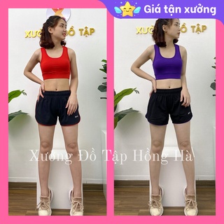 ✅ Ảnh Thật 100% - Mặc Là Mê ✅Bộ đùi tập GYM nữ đa năng - Yoga nữ - Set tập đùi quần 2 lớp tập yoga