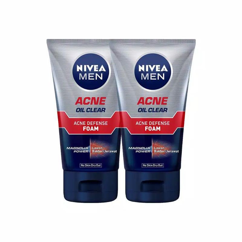 (Hàng Mới Về) Sữa Rửa Mặt Tạo Bọt Nivea Trị Mụn Cho Nam