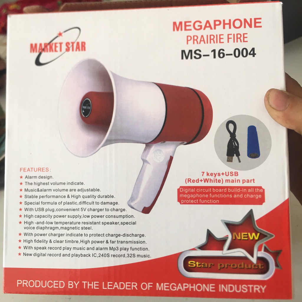 Loa phóng thanh cầm tay Mini Megaphone - MS-16- 004