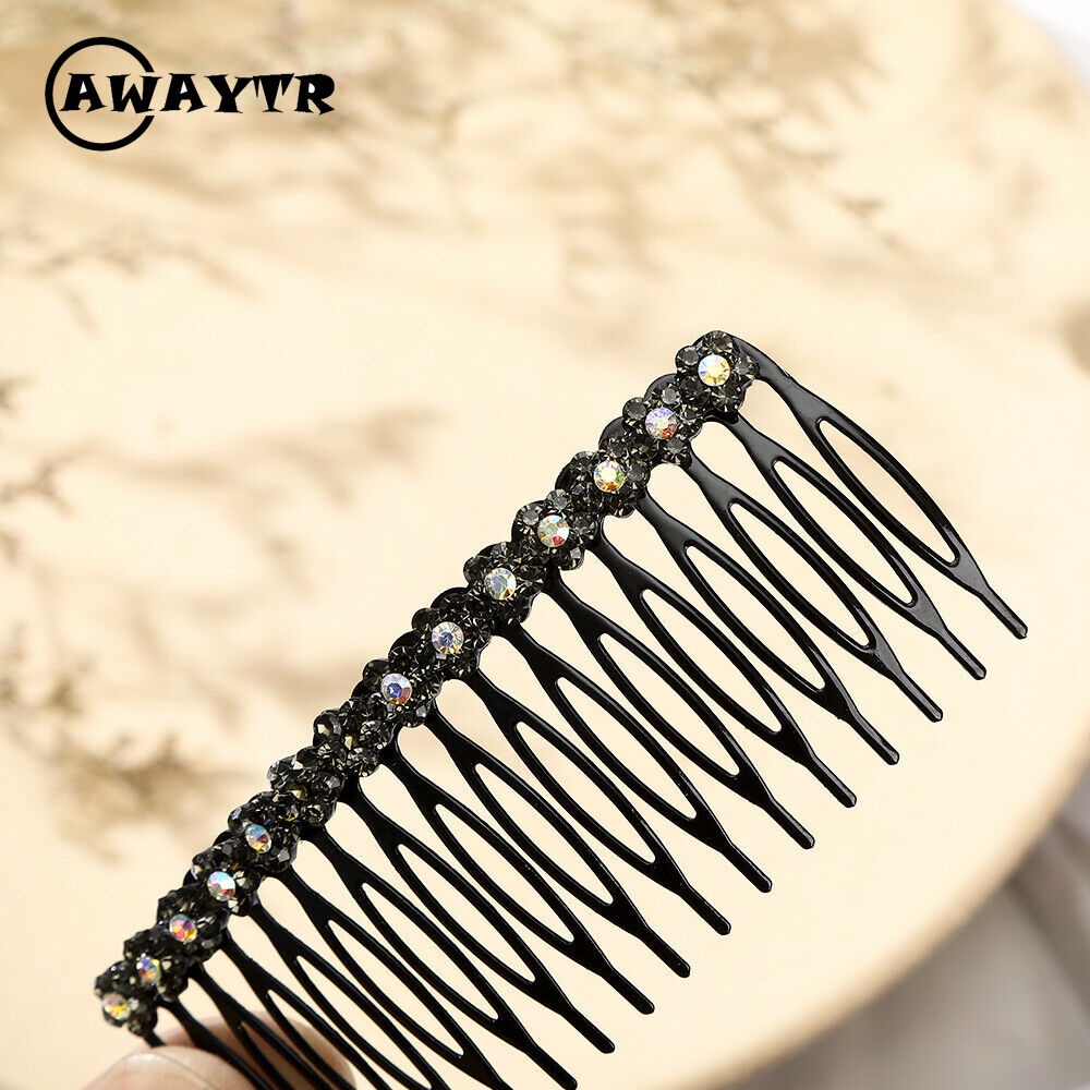Lược cài tóc đính đá hình hoa phong cách vintage dành cho nữ