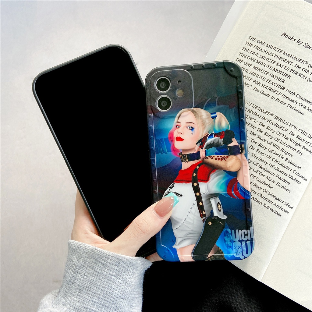 Ốp điện thoại nhựa hình Joker Harley Quinn thích hợp cho Iphone14 13 12 11 PRO MAX 7/8plus SE2020 X/XS XR XSMAX