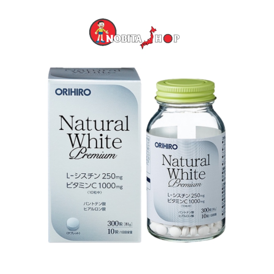 Viên uống trắng da Natural White Premium ORIHIRO, 300 viên/lọ