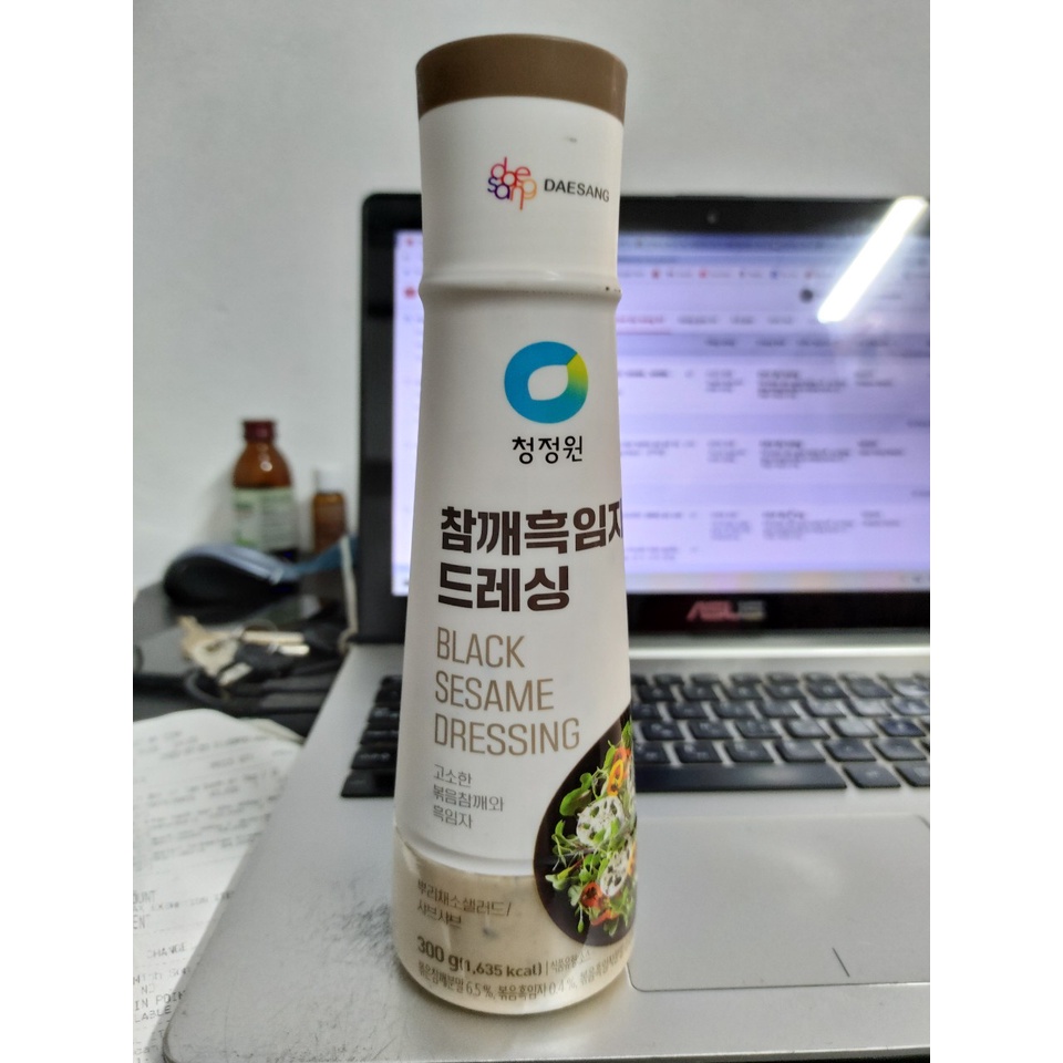 SỐT SALAD MÈ ĐEN HÀN QUỐC 300g - 참깨흑임자