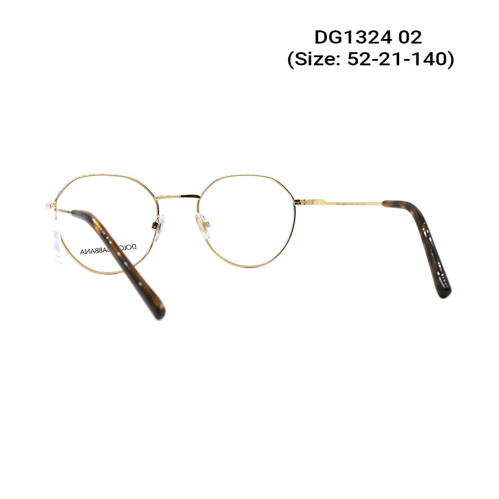 Gọng kính nam nữ chính hãng Dolce &amp; Gabbana DG1324 màu sắc thời trang, thiết kế dễ đeo bảo vệ mắt