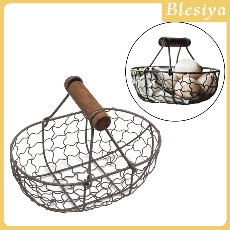 Rổ Kim Loại Đựng Bánh Mì / Trái Cây / Rau Củ Màu Đen