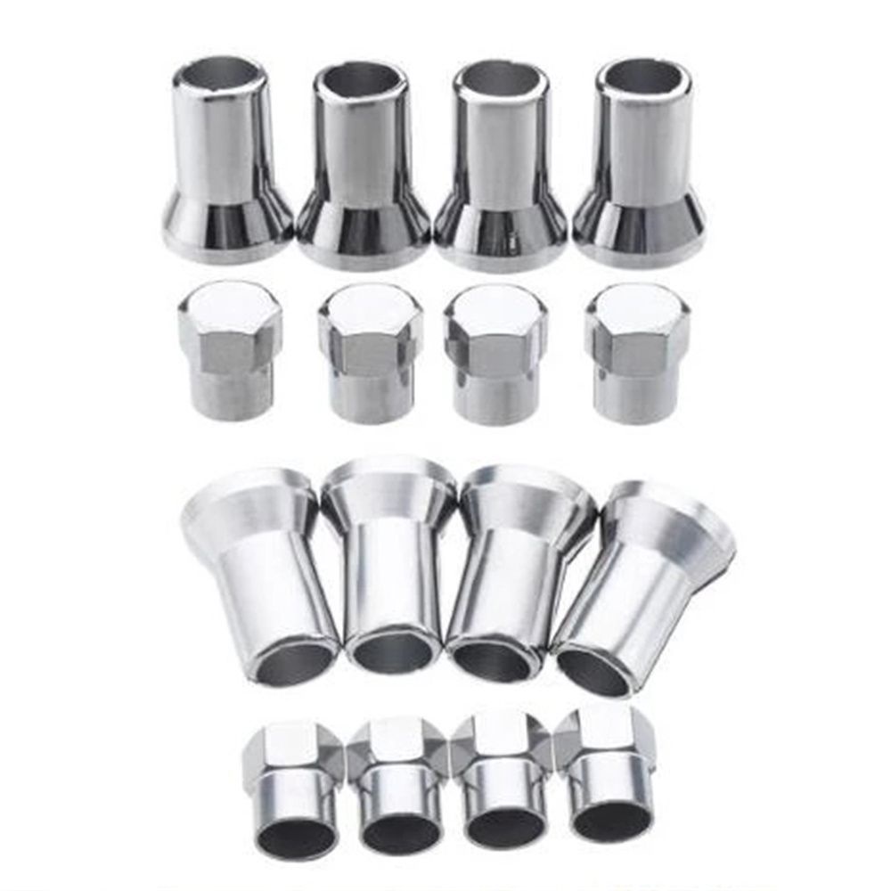 Set 10 nắp van bánh xe hơi TR413 TR414 bằng chrome