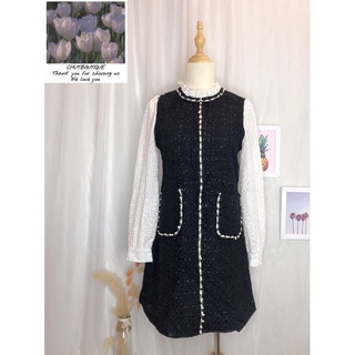 Váy nữ chất liệu dạ tweed