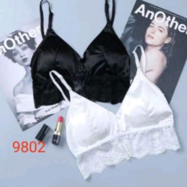 🍒Áo Bra lụa chân ren 🍓