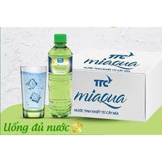 Thùng 24 chai Nước uống tinh khiết hương mía Miaqua 355ml