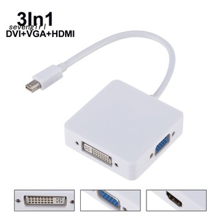 Cáp Chuyển Đổi 3 Trong 1 Mini Display Port Dp Sang Dvi Vga Hdmi Cho Macbook