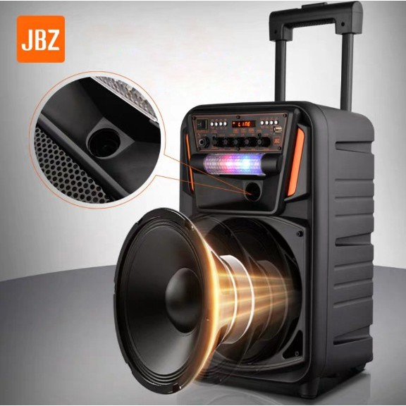 Loa kéo karaoke di động JBZ 0802 loa kéo bluetooth mini hát karaoke gia đình âm thanh cực hay (Tặng 1 micro)