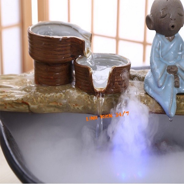 Máy Phun Sương Kèm Nguồn Adapter 24V-1A Có led thay đổi màu