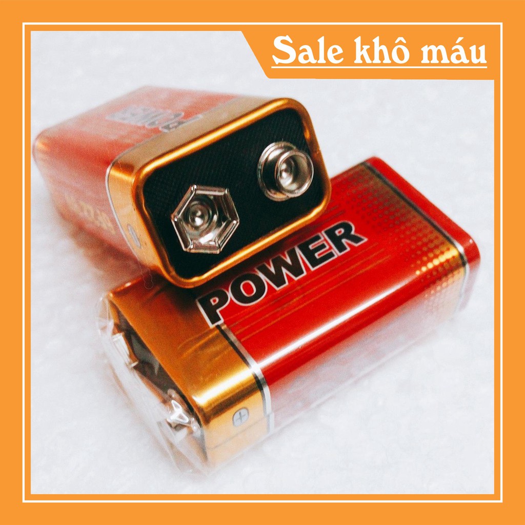 Pin 9V POWER  lOẠI XỊN (Xả Kho) pin giá rẻ.PIN .c