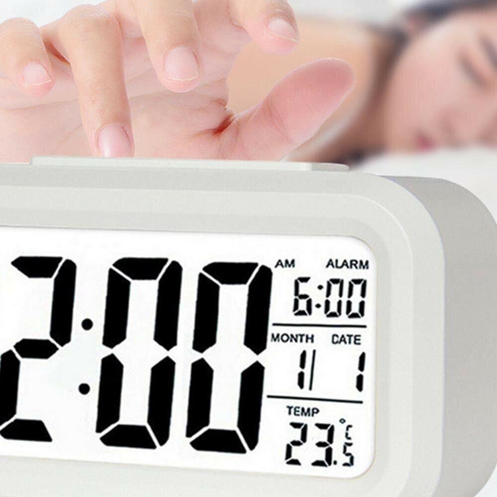 Đồng Hồ Báo Thức Kỹ Thuật Số Màn Hình LED Hiển Thị Nhiệt Độ Và Lịch