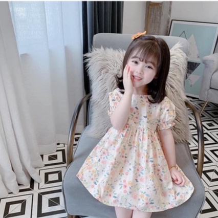 Váy bé gái vải thô hoa nhí AM562 TTR311 - Đầm bé gái siêu mát TTR307