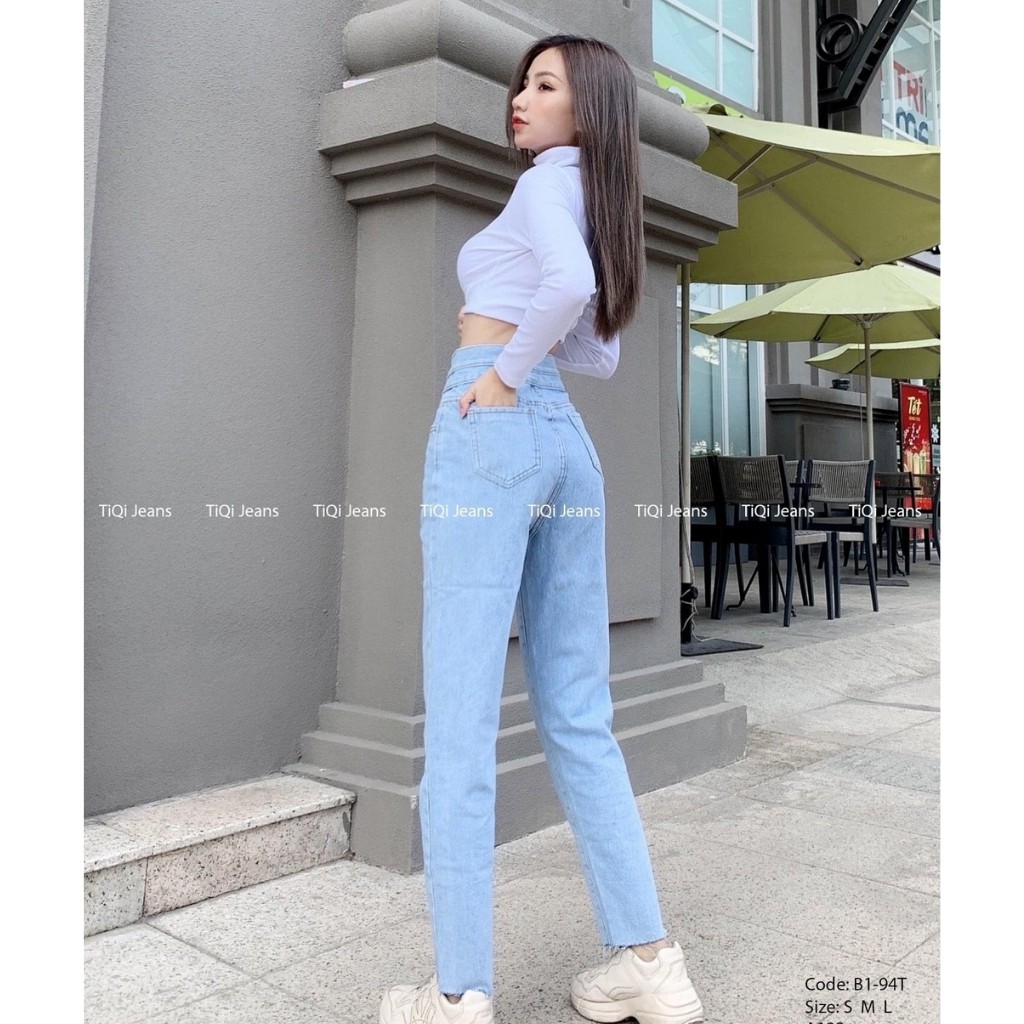 [Mã WASTMAY giảm 15% tối đa 30K đơn 150K] Quần Baggy Jean Nữ From Chuẩn Mẫu Kèm Ảnh Thật 100% | BigBuy360 - bigbuy360.vn