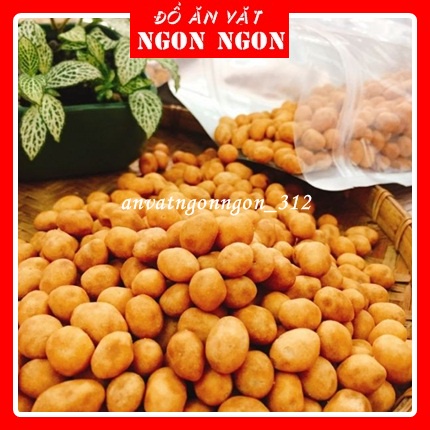 500g Đậu Phộng Da Cá-Snack Nhân Phộng Nước Cốt Dừa Giòn Thơm Hấp Dẫn