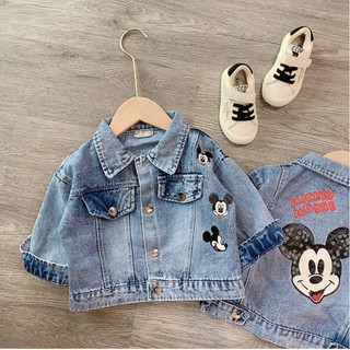 áo khoác bò mickey cho bé