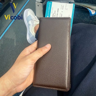 Ví dài da bò Jude Vicobi D1, bóp tiền đựng thẻ và giấy tờ