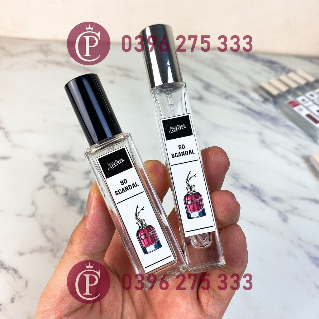 Tem dán lọ chiết nước hoa loại DÀI - Dạng ẢNH -