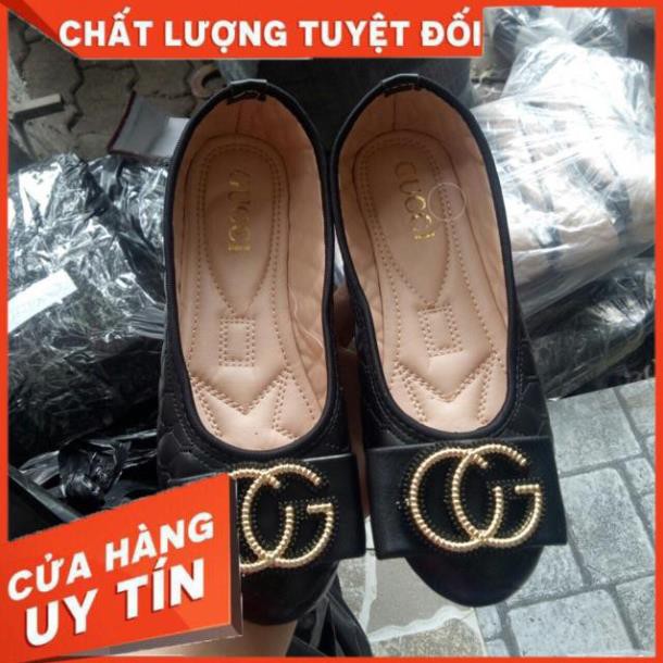 [Free Ship - Loại 1 Tốt Nhất] Giày Bệt Nữ Trần Chỉ Da Mềm Siêu Êm - Giày búp Bê Nữ