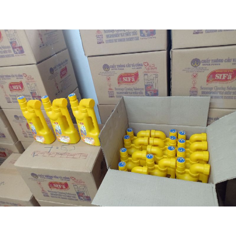 Thông cống cực mạnh (nước)1,6kg xử lý nhanh gấp 10 lần bột thông cống, thông bồn cầu,phân hủy vải, tóc, chất hữu cơ, mỡ,