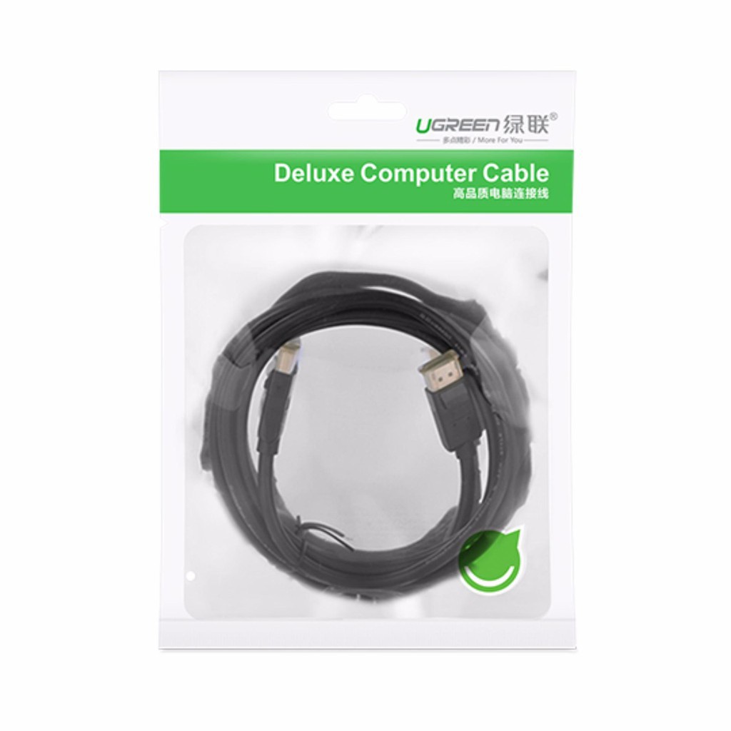 Dây cáp DisplayPort 2 đầu đực UGREEN DP102 | Tốc độ 21.6Gbps | Đầu cáp mạ vàng 24k | Bảo Hành 18 Tháng 1 Đổi 1 |