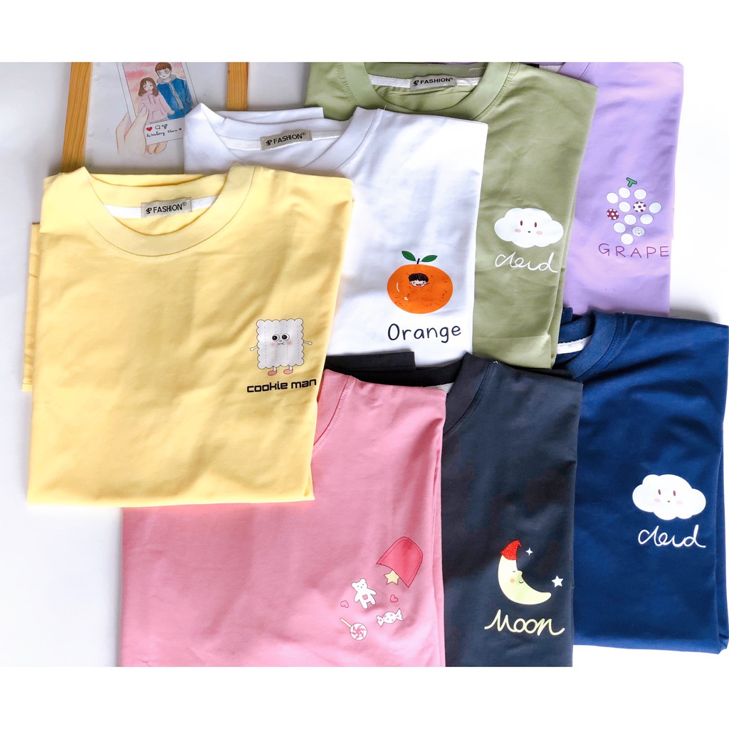 [FREE SIZE] Áo Thun Unisex Tay Lỡ Form Rộng Kiểu Dáng Basic Cho Cả Nam Và Nữ