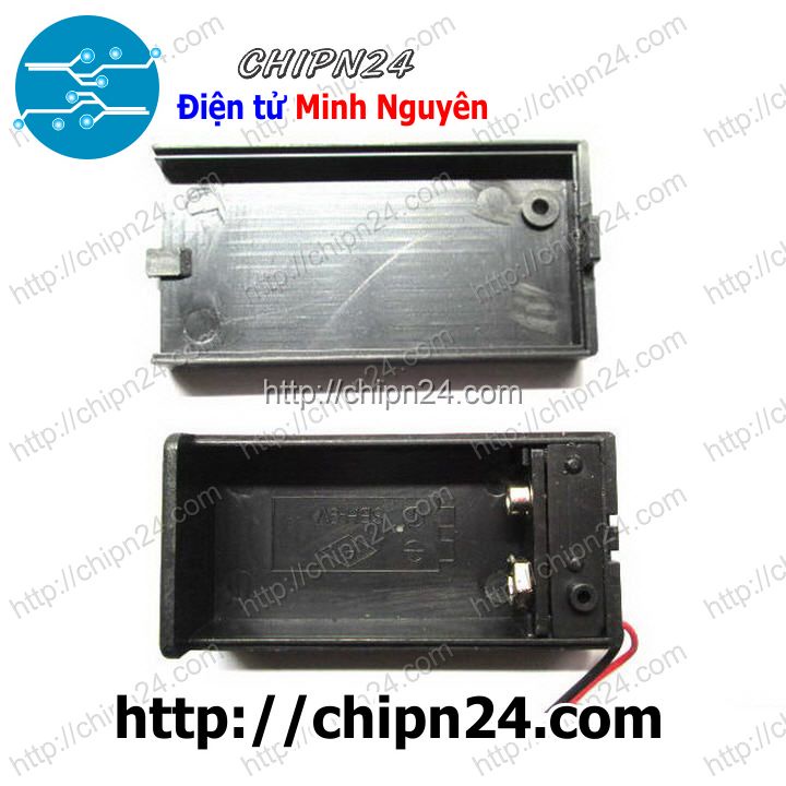 [1 VIÊN] Hộp Đế Pin 9V có nắp