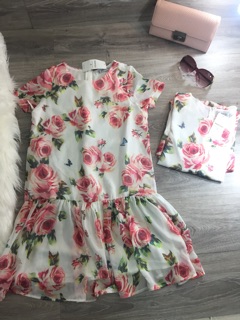 VÁY HOA HỒNG ĐUÔI CÁ ĐỘC QUYỀN