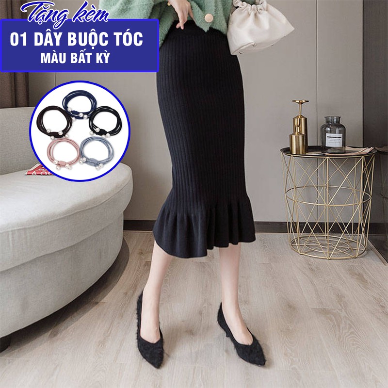 [SẴN HÀNG] Váy len đuôi cá dày dặn dài 60cm, 70cm