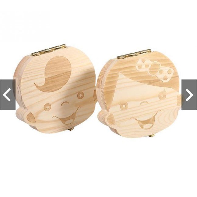 Hộp đựng răng sữa cho bé yêu hình bé trai bé gái quà tặng cho bé trẻ em