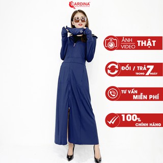 Áo Chống Nắng Nữ 𝐂𝐀𝐑𝐃𝐈𝐍𝐀 2 Lớp Dáng Dài Liền Thân, Chất Thun Lạnh Cao Cấp Nhật Bản 1BC
