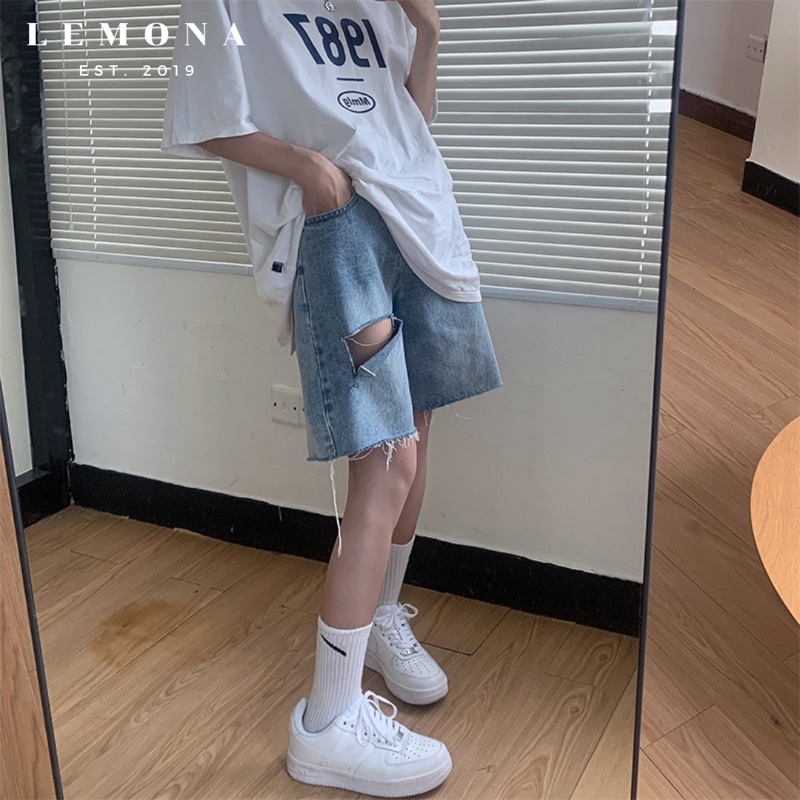 5842 | QUẦN SHORT LỬNG RÁCH ĐÙI HÀN QUỐC ULZZANG